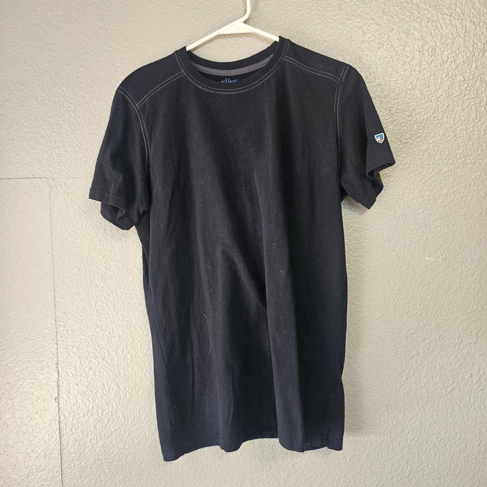KÜHL Short Sleeve TShirt Men S Black Organic Cotton Outdoor Casual Gorpcore T745 Unisex , , , Long Sleeve Tee
