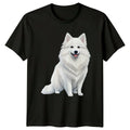 Cute White Dog Breed Pet Portrait Style Animal Lover Unisex , , , Long Sleeve Tee