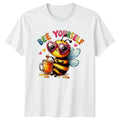 Bee Yourself Cute Honey Bee Animal Pun Graphic Unisex , , , Long Sleeve Tee