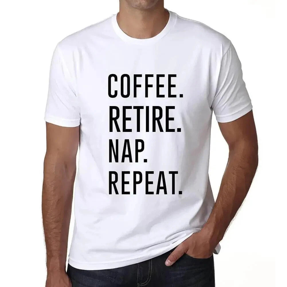 ULTRABASIC men's t-shirt coffee retreat nap rehearsal coffee remove nap