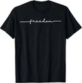 Freedom, Freedom Black Text Minimalist Design 1 Unisex , , , Long Sleeve Tee