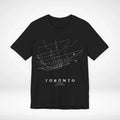 Toronto Canada Train Map Minimalist Rail Graphic Tee Streetwear Unisex , , , Long Sleeve Tee