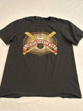 Anchor Steam Beer Men's Black SF Giants Baseball T-Shirt Crew Neck Size M Cotton