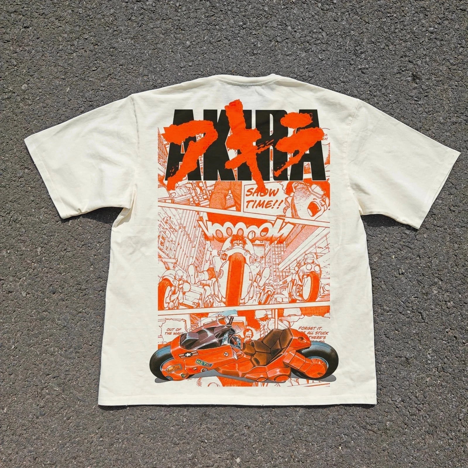 AKIRA anime t shirt ,Double Sided bike Graphi , manga printed lot Unisex , , , Long Sleeve Tee