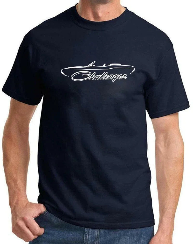 1970-74 Challenger Convertible Classic Outline Design Tshirt NEW COLORS Unisex , , , Long Sleeve Tee