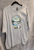 New Gildan Men's T Shirt Gray has Checcos Tavern MN Bear w/ Beer Emblem 3XL
