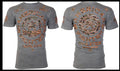 AMERICAN FIGHTER Heather Grey MARYLAND Athletic Graphic NWT Unisex , , , Long Sleeve Tee