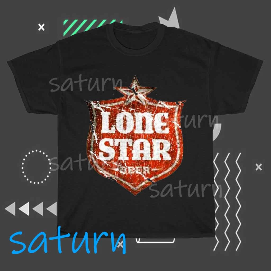 New Lone Star Beer Active Logo American T-Shirt Funny Size S to 5XL