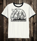 Unisex Cotton T Tee Shirt Russian Prison Tattoo Art Traditional Skeleton Skull Unisex , , , Long Sleeve Tee