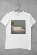 Aesthetics Scenery Old School Car Rest Stop Printed Cotton Men's Top Tee Unisex , , , Long Sleeve Tee
