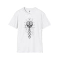 Geometric Brain DNA , Artistic Unisex Tee, Science Gift, Unique Design, Unisex , , , Long Sleeve Tee