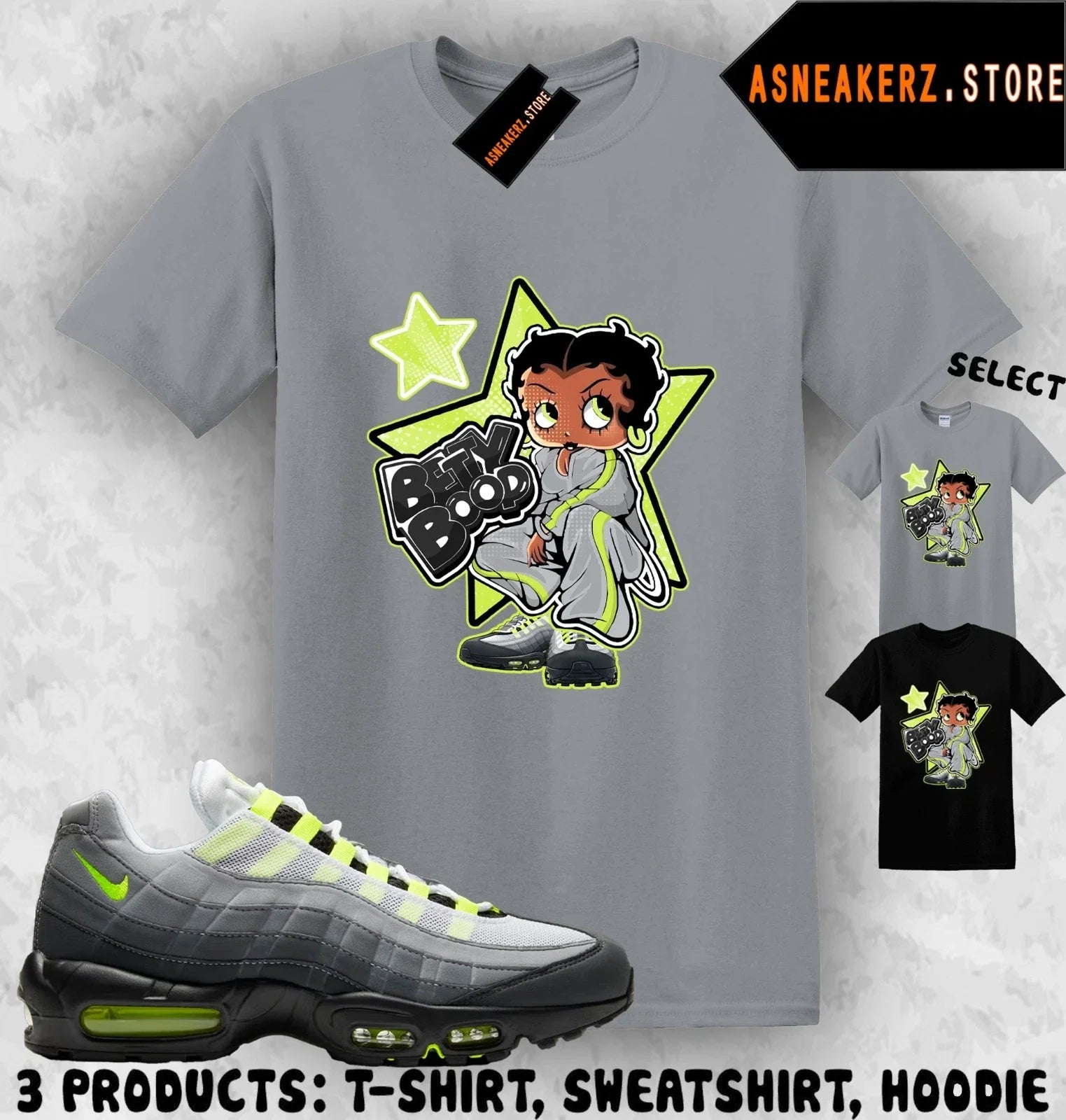 Shirt To Match AM 95 Big Bubble Neon 2026 Sneaker Matching Tee Sneakerhead Betty Unisex , , , Long Sleeve Tee