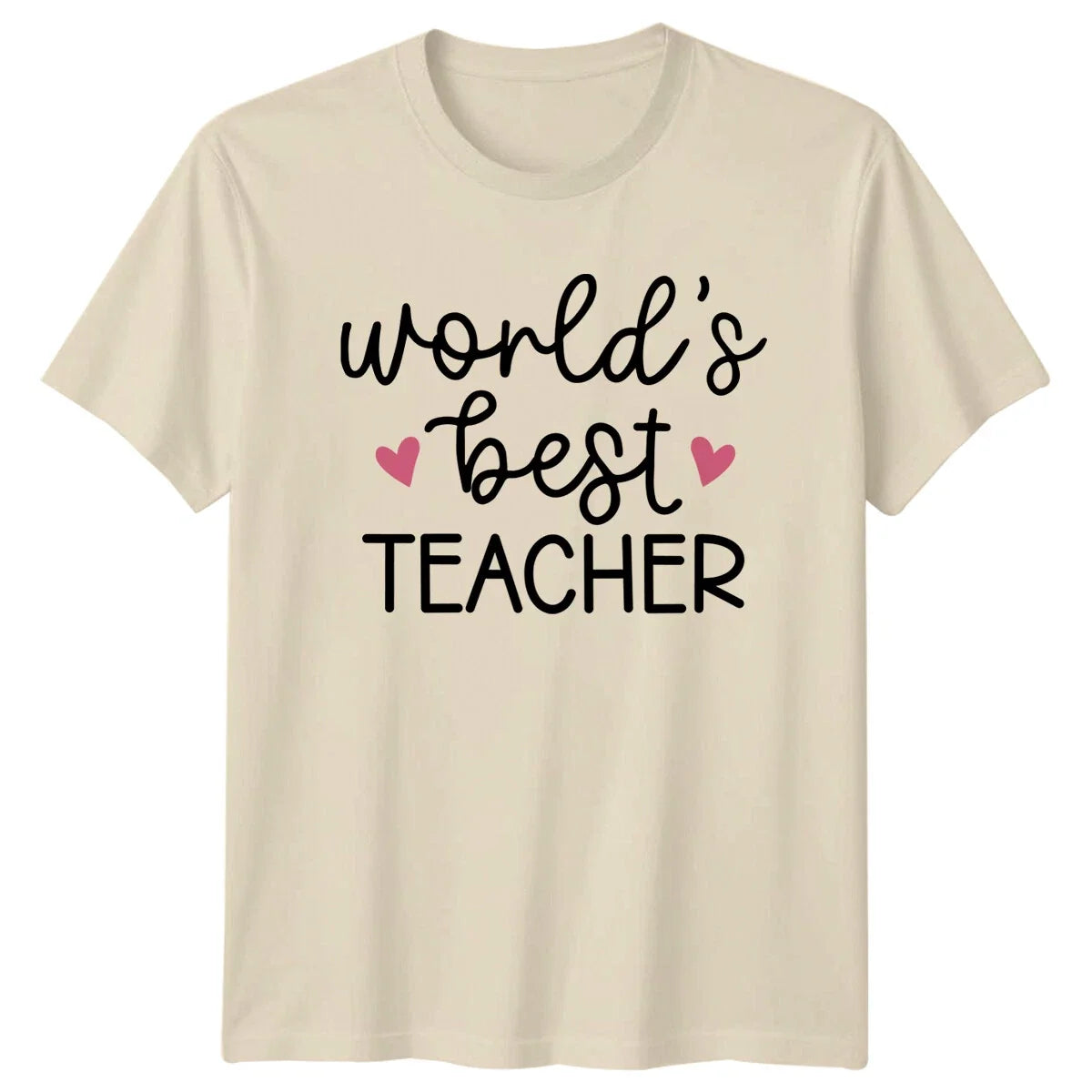 World's Best Teacher Hearts Cute Teacher Gift Job Tee Unisex , , , Long Sleeve Tee