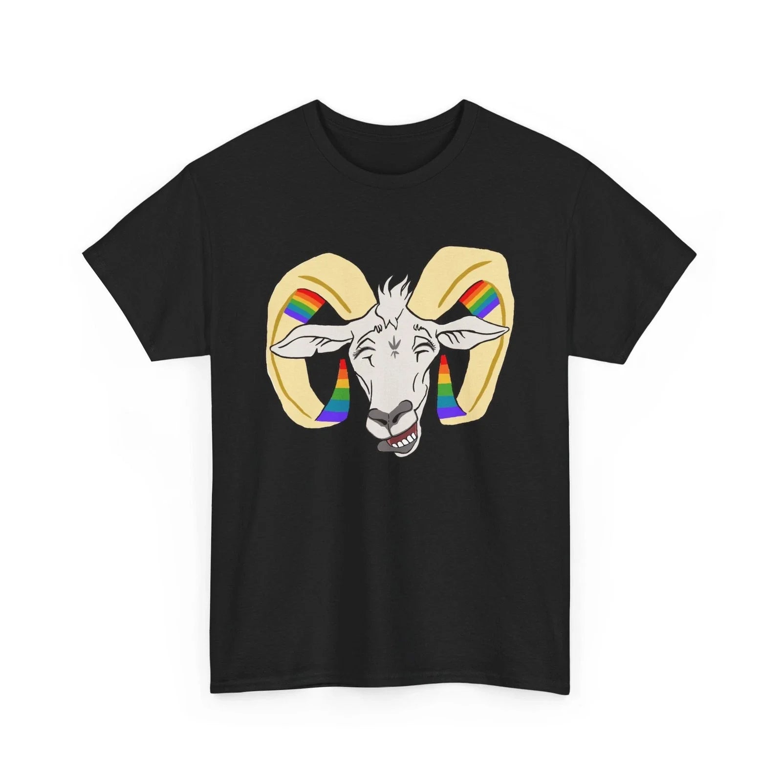 Rainbow Aries Ram LGBTQ+ Unisex , , , Long Sleeve Tee