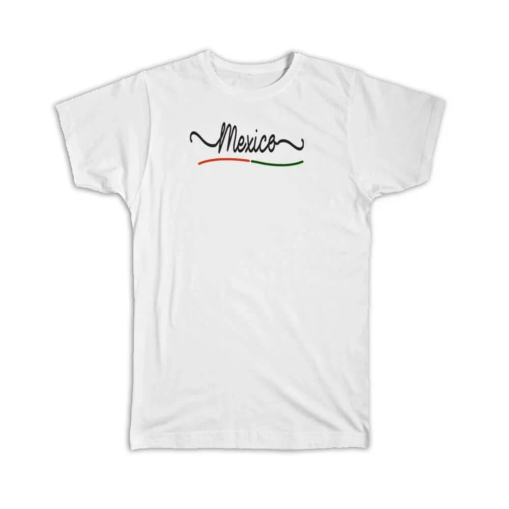 Gift : Mexico Flag Colors Mexican Travel Expat Country Minimalist Unisex , , , Long Sleeve Tee
