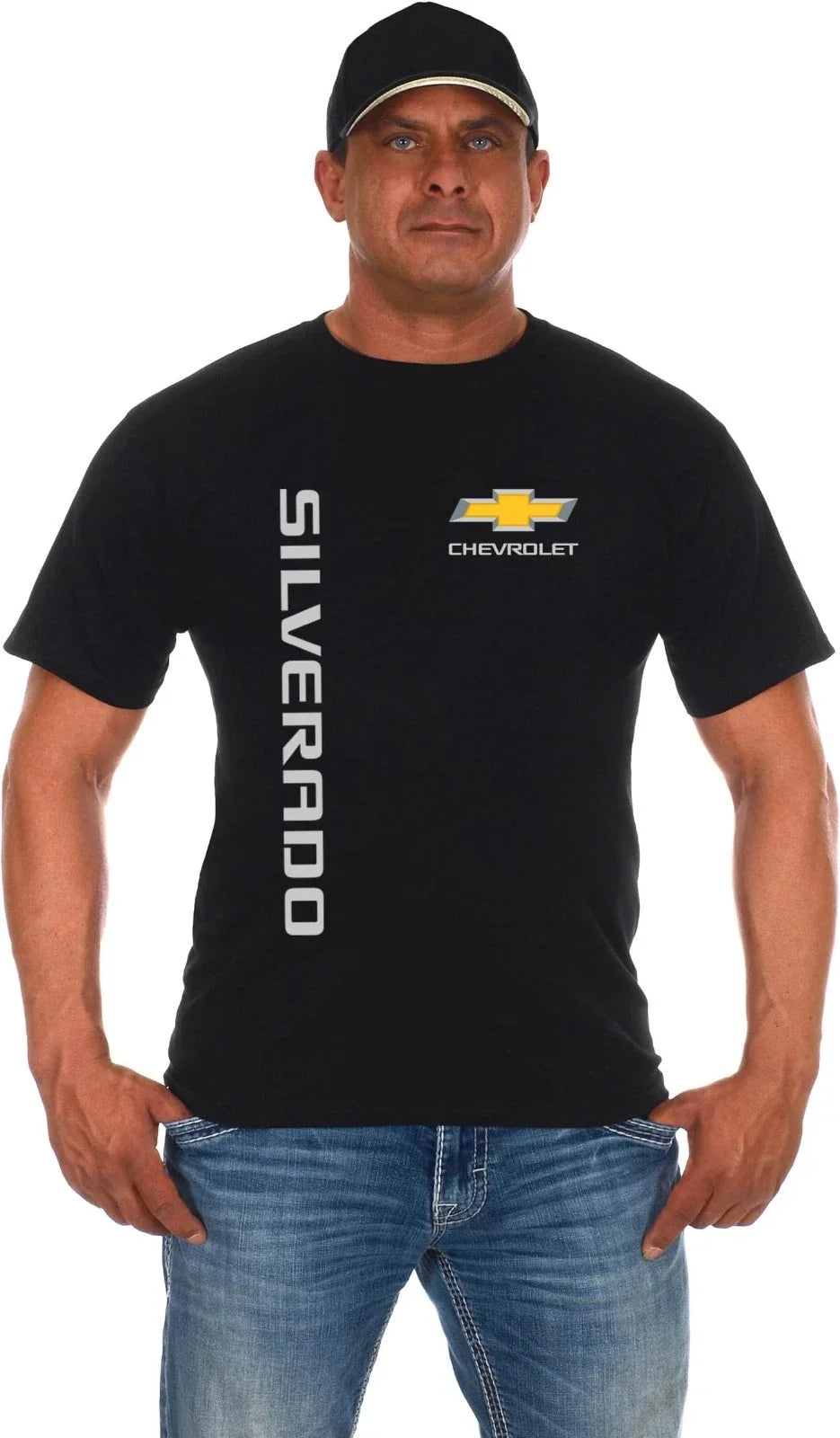 JH Design Men's Chevy Silverado Truck Classic Black Unisex , , , Long Sleeve Tee