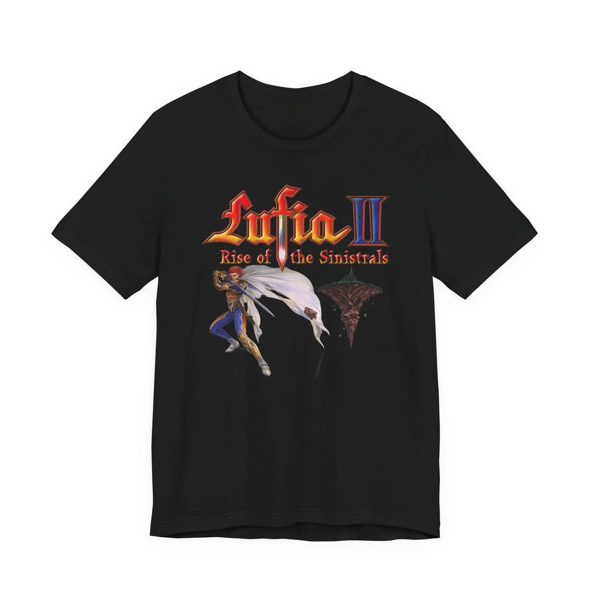 Lufia 2 Rise of the Sinistrals 90s Cover Art SNES Unisex Jersey Short Sleeve Tee Unisex , , , Long Sleeve Tee