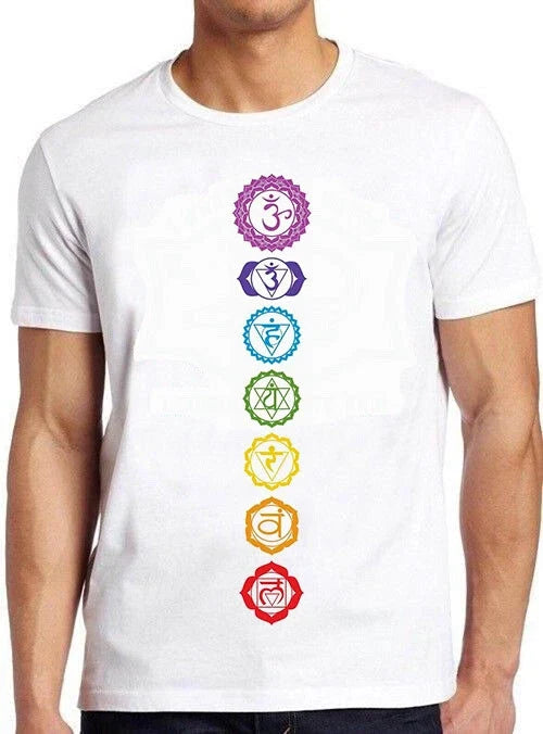 7 Chakras Spiritual Meditation Zen Om Buddhism Energy Cool Gift Tee T Shirt M867 Unisex , , , Long Sleeve Tee