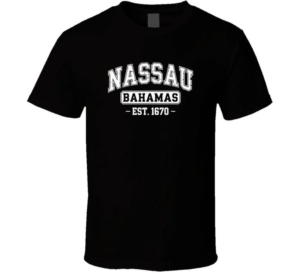 Nassau Bahamas Est 1670 Gift Tee Design T Shirt Unisex , , , Long Sleeve Tee