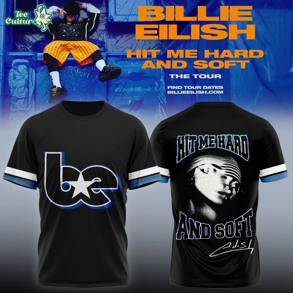 Billie Eilish Fanmade Tour Tee Black Shirt Hit Me Hard Soft Aesthetic Style Unisex , , , Long Sleeve Tee