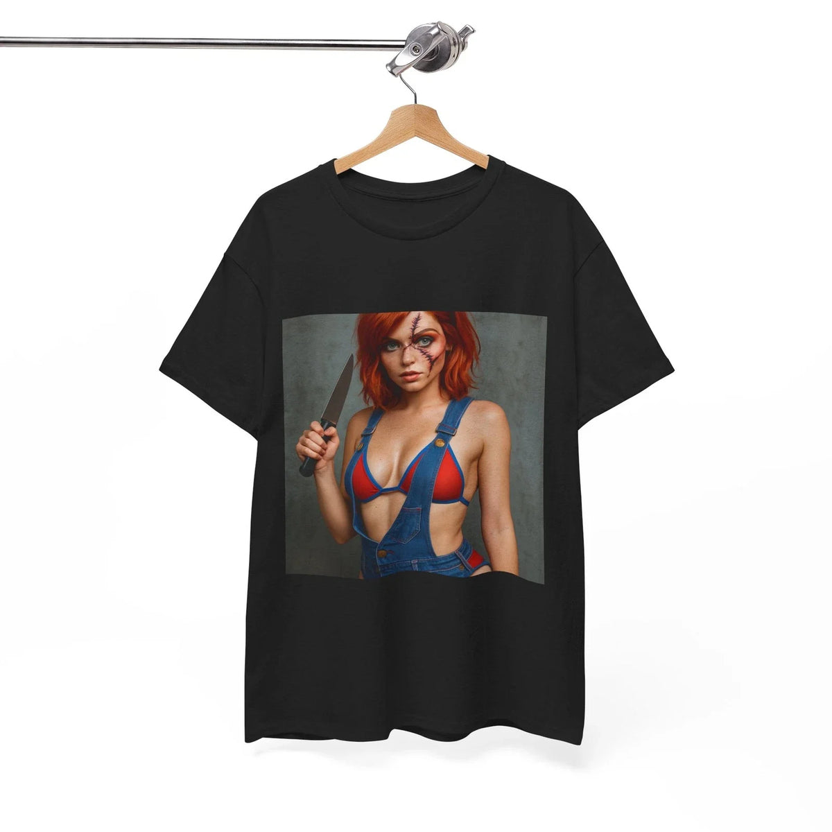 Sexy Female Chucky Unisex Tee Horror Halloween Child's Play Lady Cute !! Unisex , , , Long Sleeve Tee