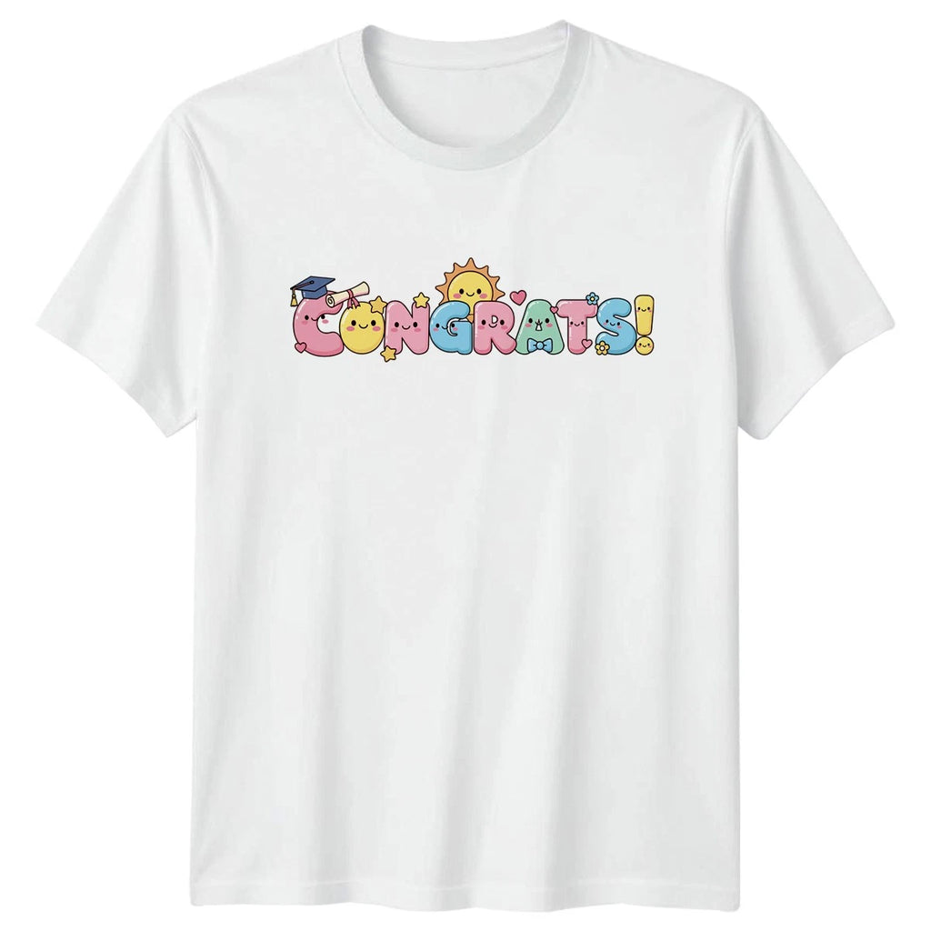 Congrats! T-Shirt Kawaii Graduation Graduation Gift For Him And Her