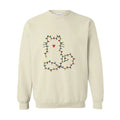 Cute Cat Christmas Lights , Cat Lover Gift, Christmas , Holi Unisex , , , Long Sleeve Tee