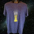 Blue Moon Shirt Mens Large Blue Heather Beer Graphic