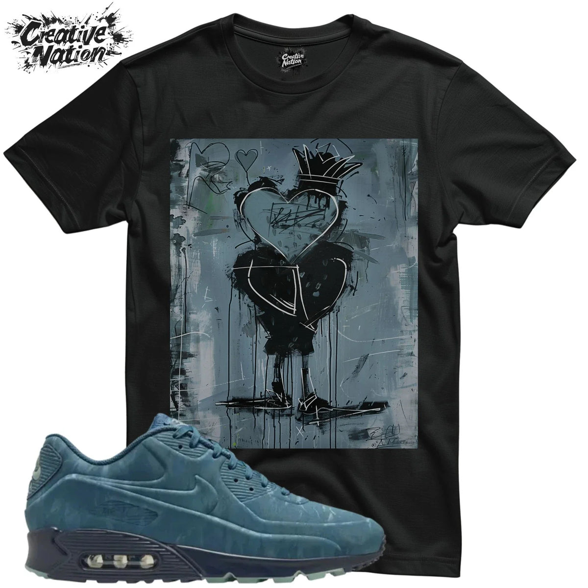 Shirt To Match Air Max 90 Thunderstorm Unisex Tee Sneaker Shirt Heart Shirt Unisex , , , Long Sleeve Tee