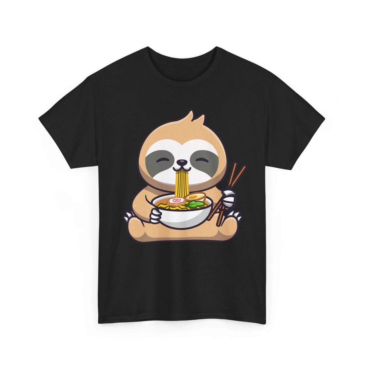 Kawaii Sloth , Sloth Eating Ramen Sloths Animals Lovers Women Men Shirt Unisex , , , Long Sleeve Tee