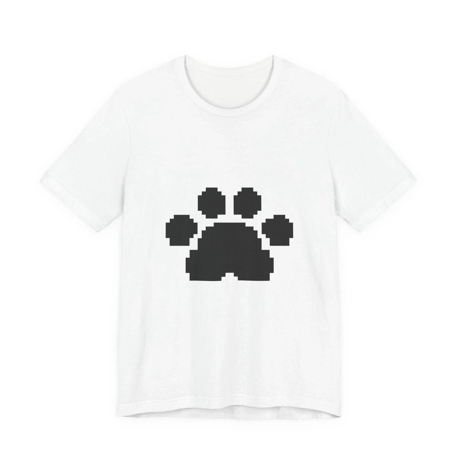 Unisex Jersey Short Sleeve Tee All Sizes Cute Retro Pixel Art Furry Paw Unisex , , , Long Sleeve Tee