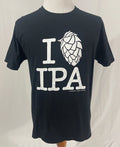 I LOVE IPA - Beer Theme - Black Cotton T-Shirt by Anvil - Men's Large