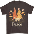Peace Walking Monks Zen Calm Minimalist Art Spiritual Calm Life Unisex , , , Long Sleeve Tee