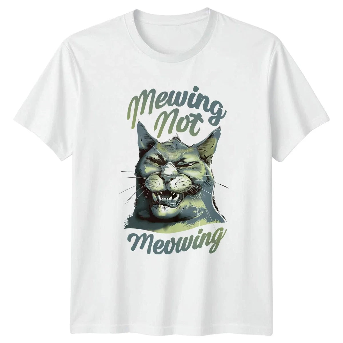 Mewing Not Meowing Jawline Aesthetic Body Optimization Unisex , , , Long Sleeve Tee