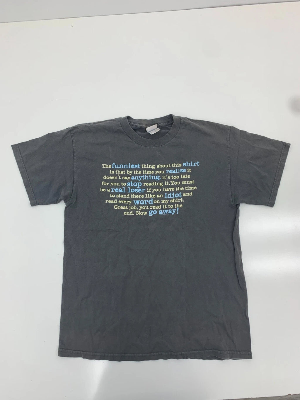 Tennesse River Mens Dark Grey Funny Saying Graphic Tee Size Large