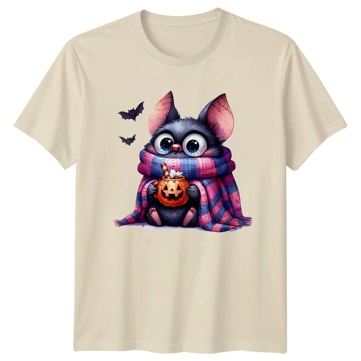 Cute Bat Halloween Holidays Mens Womens Graphic Tee Unisex , , , Long Sleeve Tee