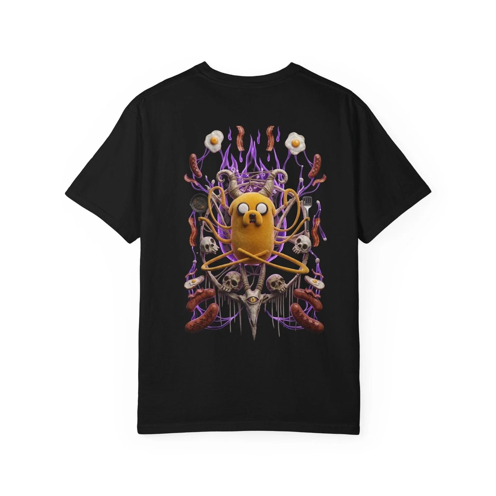 Psychedelic Magic Dog Graphic Tee - Trippy Aesthetic Heavyweight Cotton Unisex , , , Long Sleeve Tee
