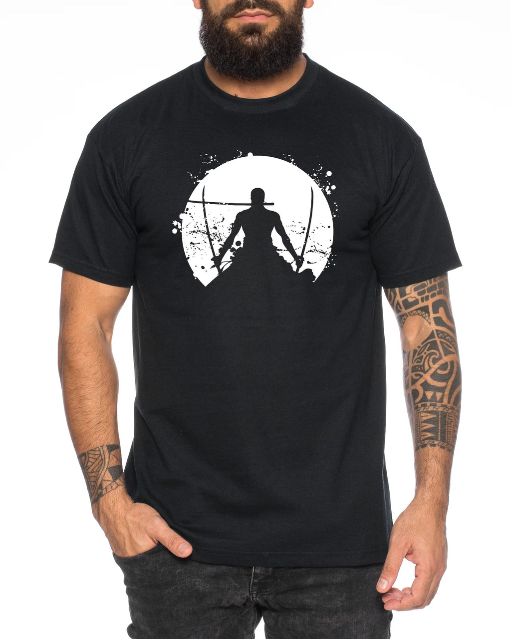 Zorro Moon One Manga Men's Luffy T-Shirt Anime Piece