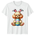 Poodle Dog Puppy Wearing Bunny Poodle Dog Easter Gift For Him And Her Unisex , , , Long Sleeve Tee