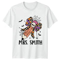 Cute Mrs Smith Womens Retro Halloween Teacher Teaching Gift For Her Unisex , , , Long Sleeve Tee