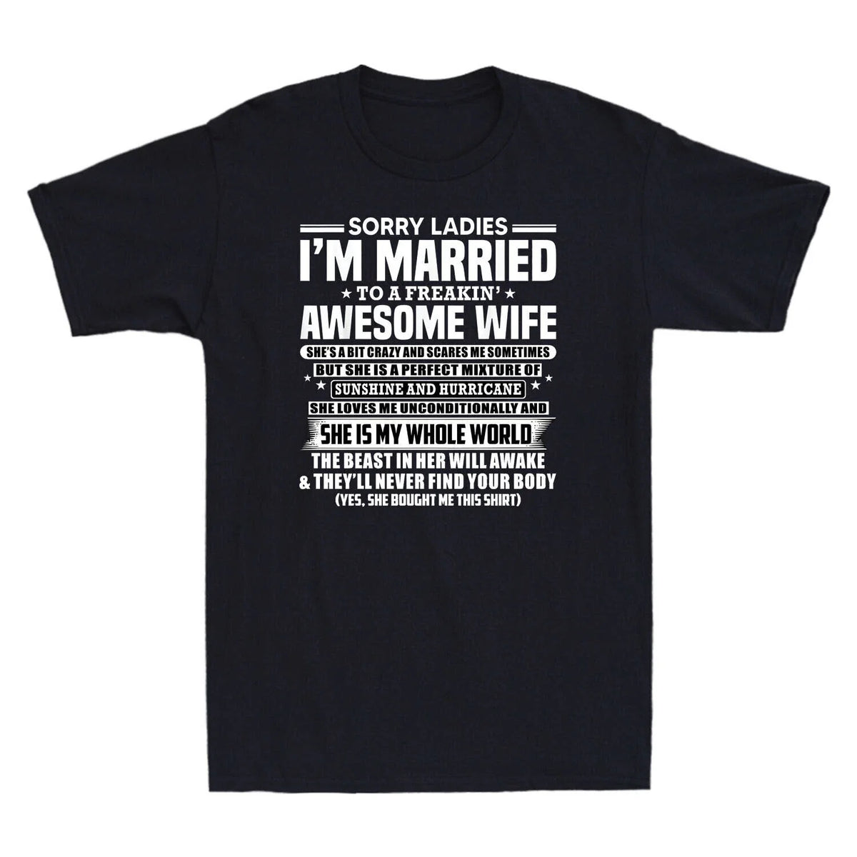 Sorry Tee Awesome Married Shirt A To Gift Ladies Wife Freakin' Funny I'm Unisex , , , Long Sleeve Tee