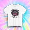 Bite Me Vampire Lips Shirt | Gothic Halloween Spooky Funny Horror Aesthetic Tee Unisex , , , Long Sleeve Tee