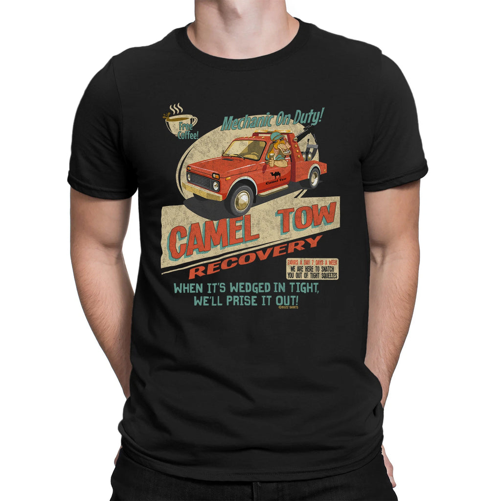 Camel Tow Recovery - Mens Funny  T-Shirt Birthday Christmas Car Joke Rude