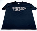 Unisex Humorous Black T-Shirt  “Lord Give Me Coffee to Change … Size Small