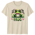 Just Who Girl Loves Frog - Cute Animal Pun Tee Unisex , , , Long Sleeve Tee
