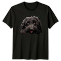 Cute Dog Peek A Boo . Adorable Dog Lover Graphic Tee Unisex , , , Long Sleeve Tee