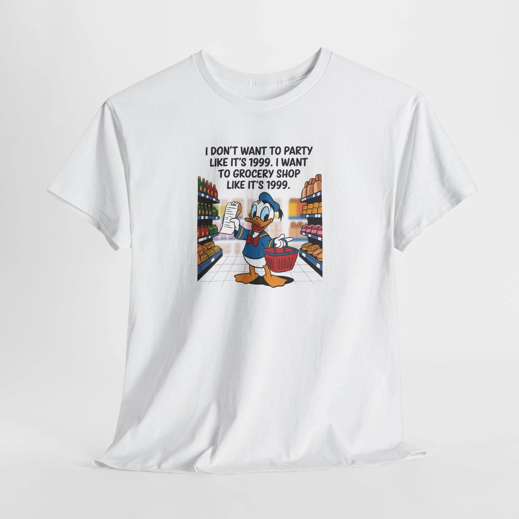 Grocery Shopping Like It's 1999 Unisex Tee, Party, Funny Quote, Retro Shirt,