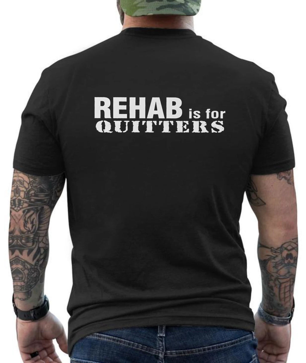 Rehab Is For Quitters Funny Joking Graphic Design  T-Shirt