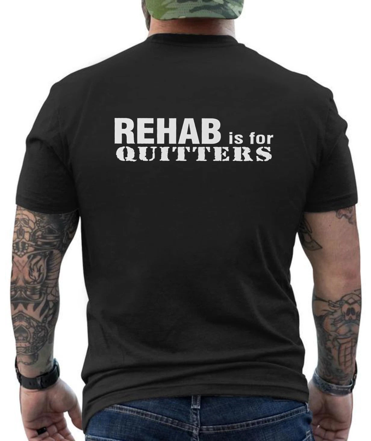 Rehab Is For Quitters Funny Joking Graphic Design  T-Shirt