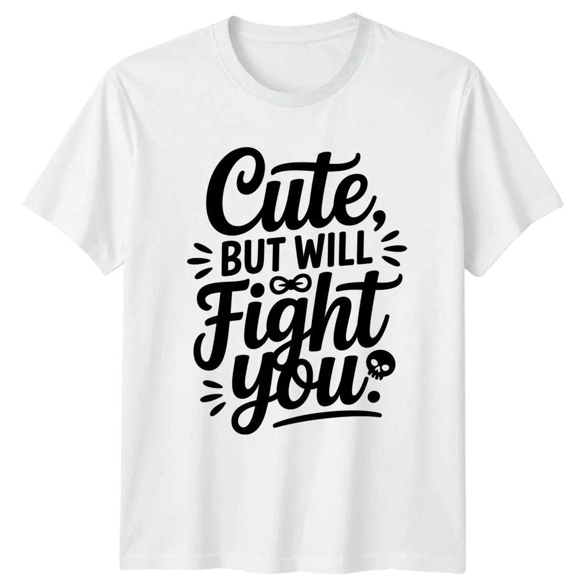 Cute But Will Fight You Womens Sassy Quotes Novelty Birthday Gift Unisex , , , Long Sleeve Tee